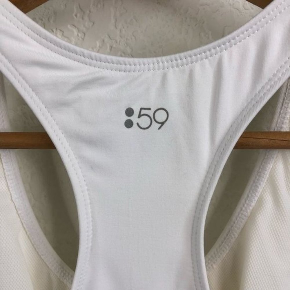 Splits59 Compression Mesh Ruched Side Racerback Workout Tank - Picture 2 of 7